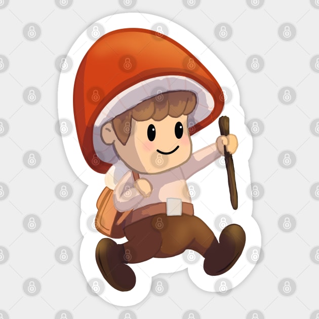 MUSHROAMING Sticker by droidmonkey